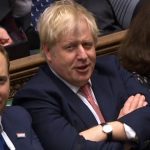 Boris Johnson, durante la votación en la Cámara de los Comunes, este jueves. HO AFP