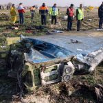 Los restos del avión ucranio siniestrado en Irán. En vídeo, la confirmación de Rouhani y las declaraciones