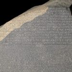 La piedra de Rosetta (196 a.C.)